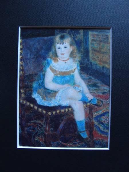 ルノワール、少女、希少画集画、新品額装