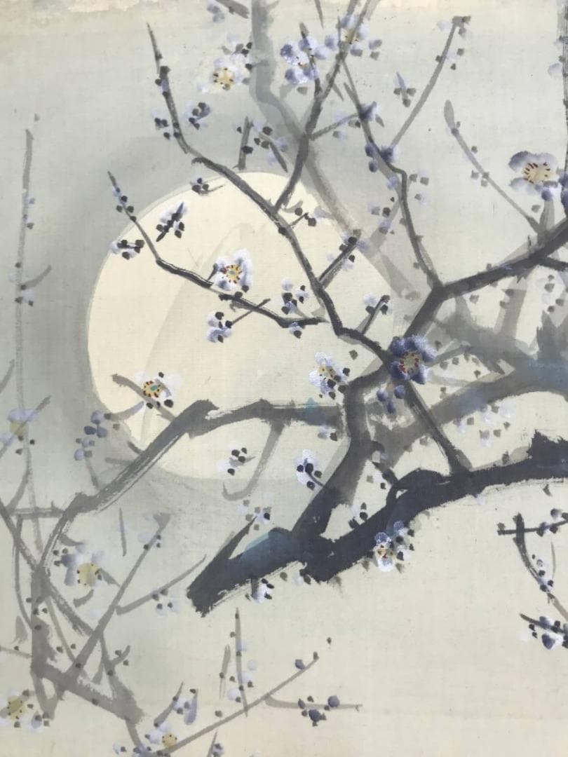 作者不詳/月梅に唐美人図/美人図/美人画/掛軸/名家伝来/AC-46 - メルカリ