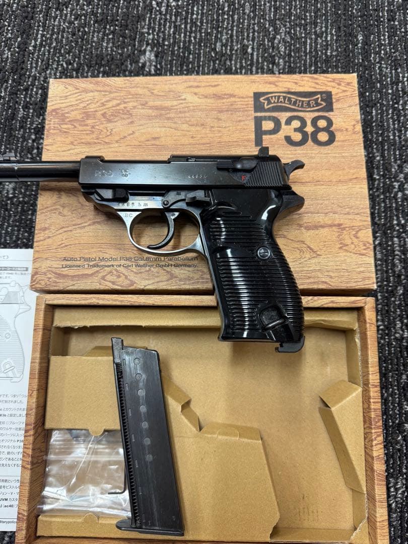 C*ゃ様 マルゼン ワルサーP38 ブローバックシリーズ マルゼン、ガスブローバック・ハンドガン「ワルサーP38 シルバー」再販