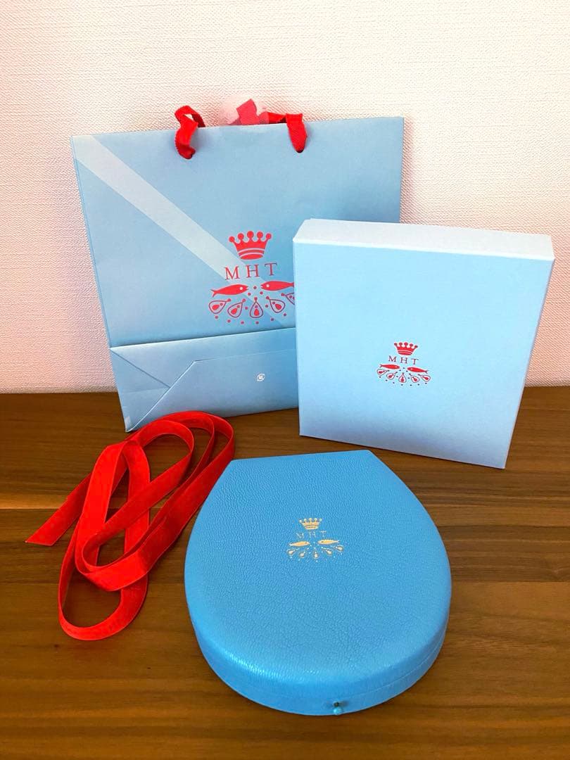 マリーエレーヌドゥタイヤック　MHT レザーアクセサリーケース 水色 マリーエレーヌドゥタイヤック リングケース ブルー レザー - メルカリ