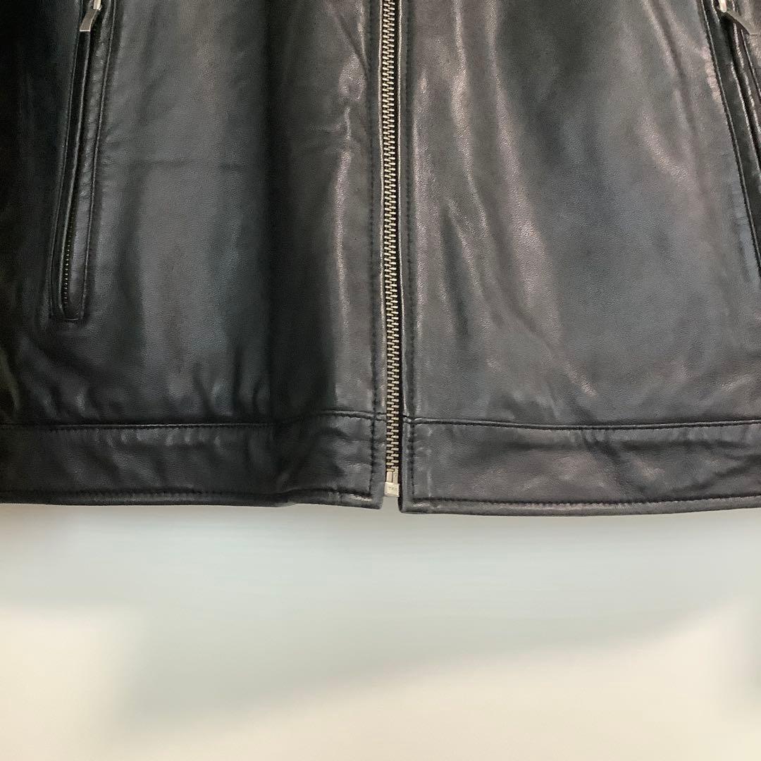 売切り】極美品 ブルックスブラザーズ レザー 羊革 シングル ライダース L