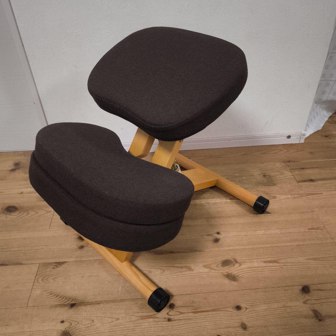 宮武製作所 プロポーションチェア バランスチェア ブラウン クッション付き