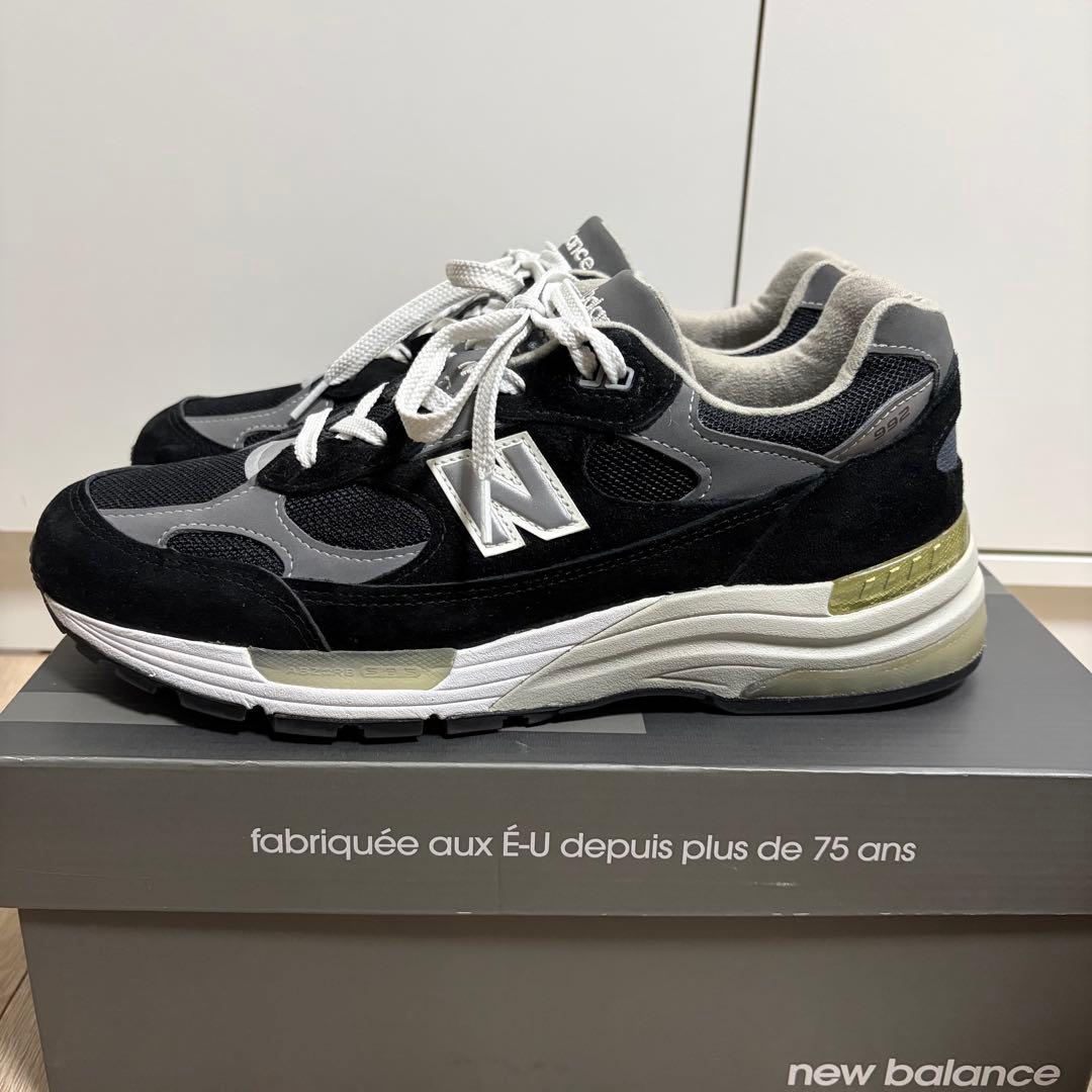 New Balance M992EB 27.5cm ブラック/グレー　美品