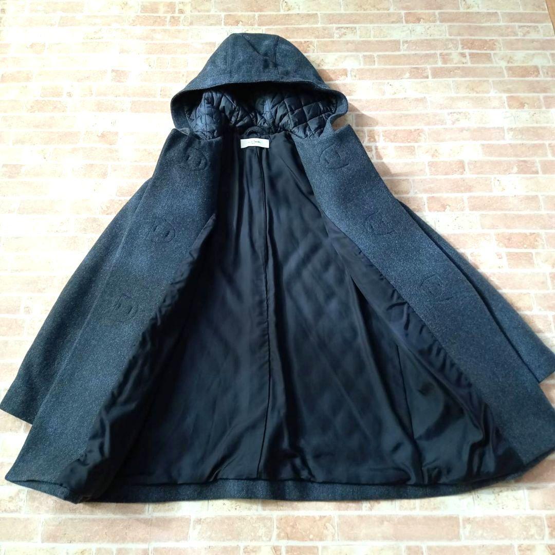 極美品☆ ポールスミス 異素材ダッフルコート キルティング グレー 42