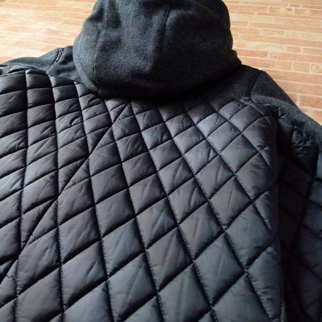 極美品☆ ポールスミス 異素材ダッフルコート キルティング グレー 42