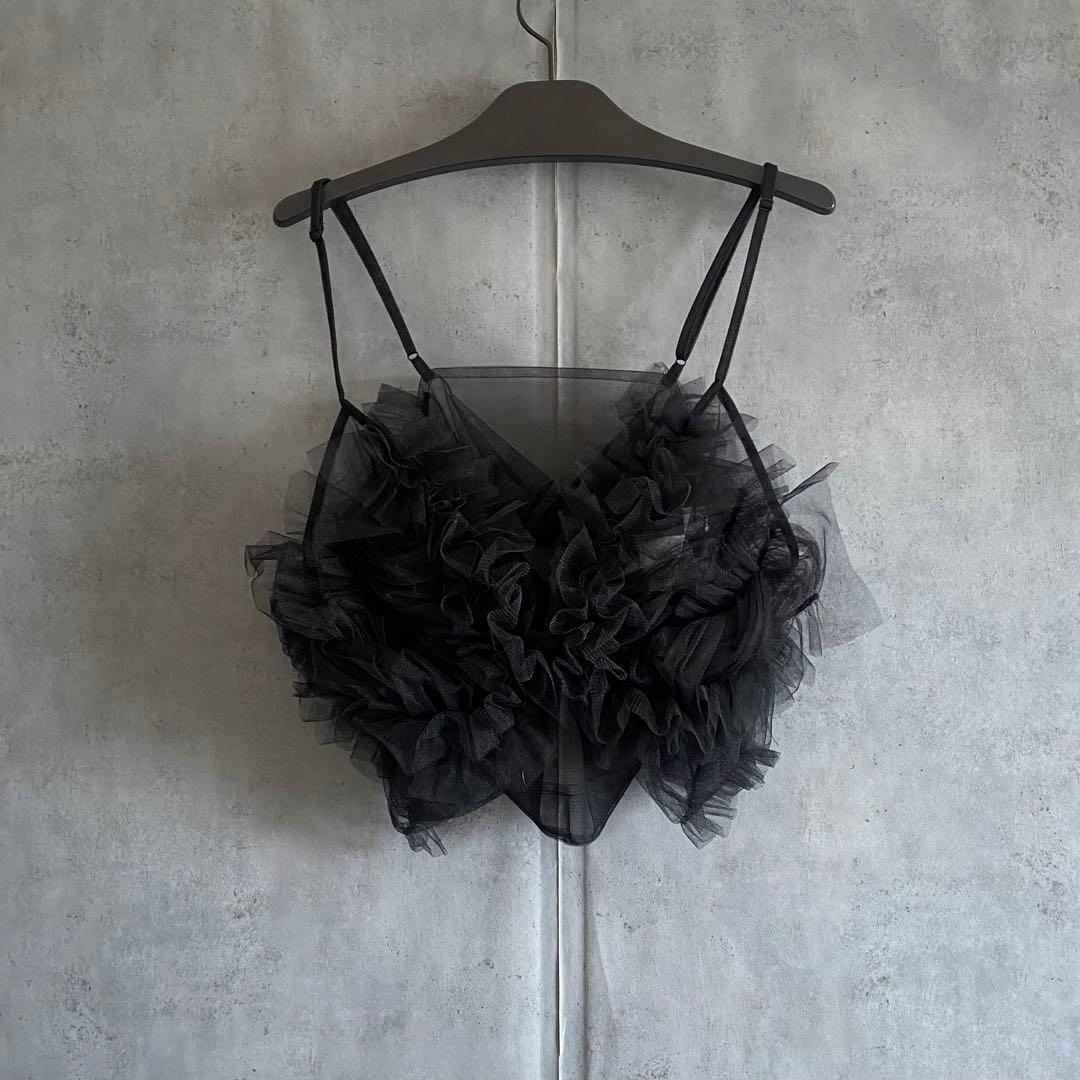 新品 chikakisada チカキサダ チュールキャミトップ ビスチェ