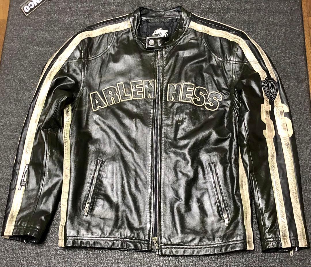 シングルライダース XL 羊革 シープスキン ARLENNESS アレンネス シングルライダース XL 羊革 シープスキン ARLENNESS アレンネス