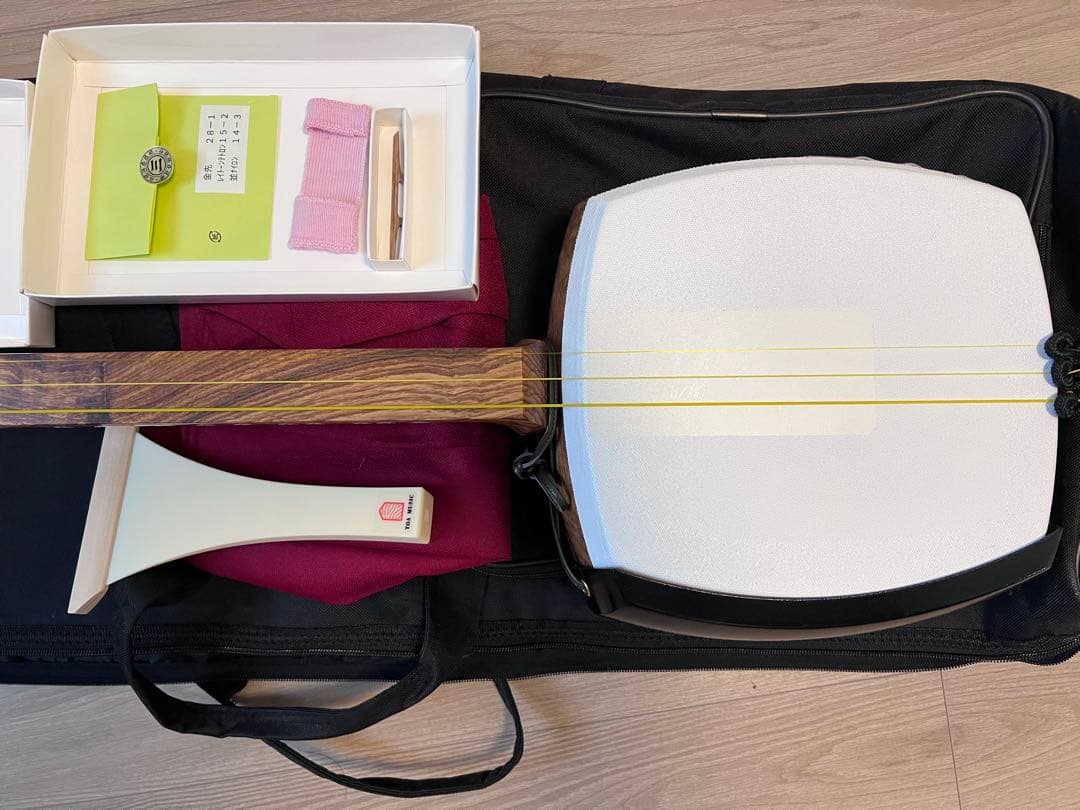 津軽三味線スタートキット アフリカ花梨・人工皮