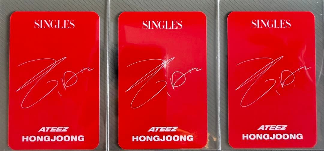 ATEEZホンジュン SINGLES JAPAN 特典トレカ3枚セット - メルカリ