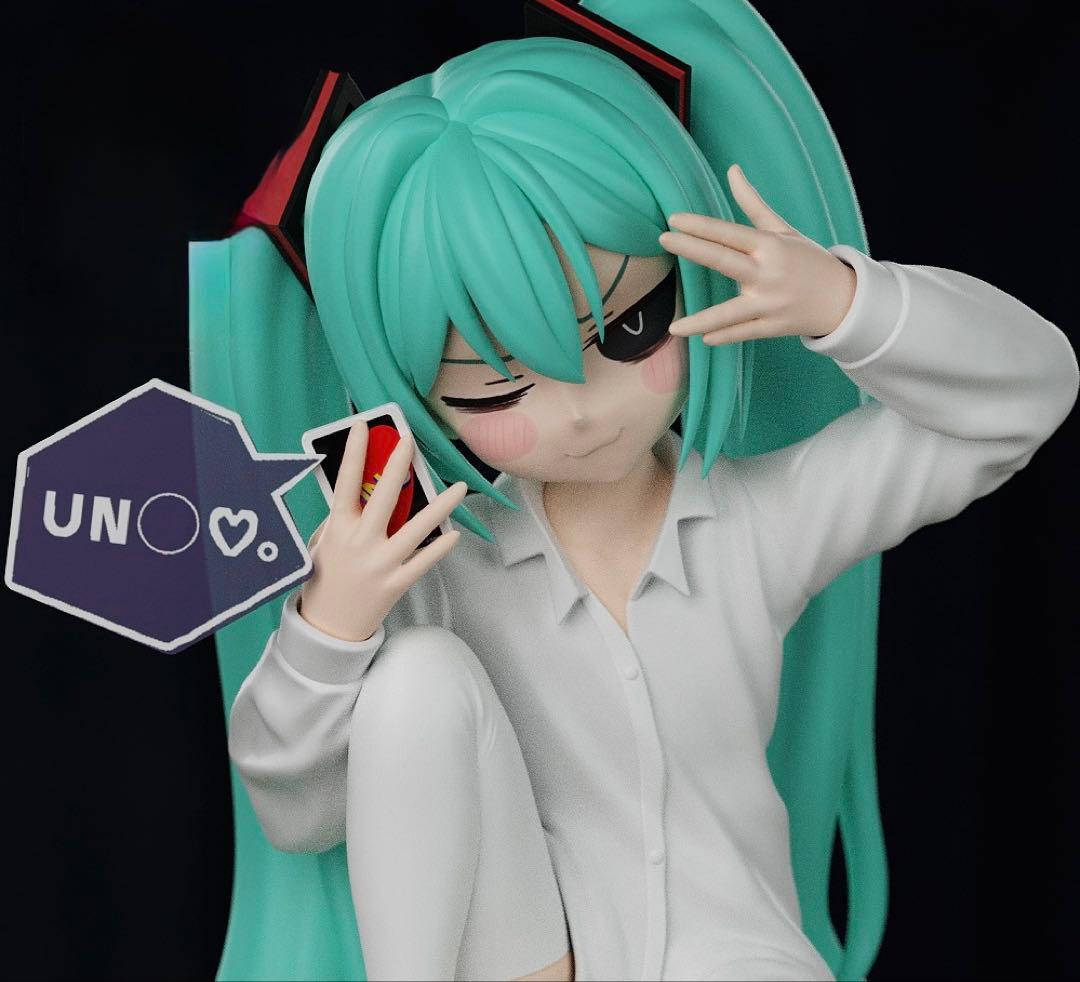 初音ミク　ガレージキット　未塗装未組立　1／7スケール　美女　美少女　フィギュア