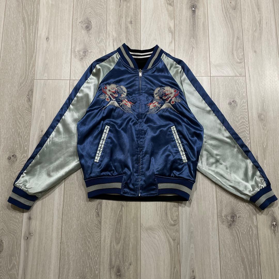 90s Hoshihime星姫 リバーシブル 別珍 スカジャン ベロア 龍 鷹 - メルカリ