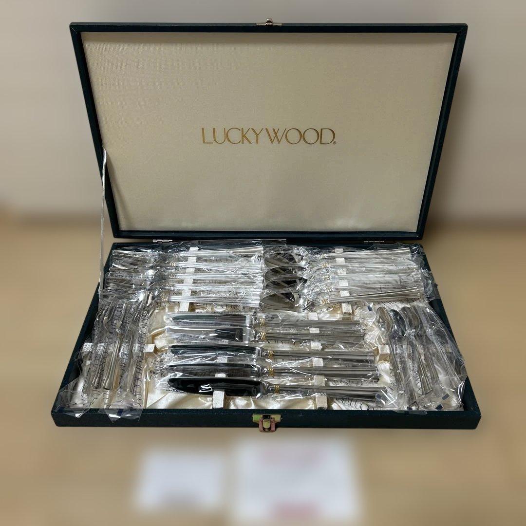 なお様 箱なし】新品未使用】LUCKY WOOD カラトリー 5種類x5本