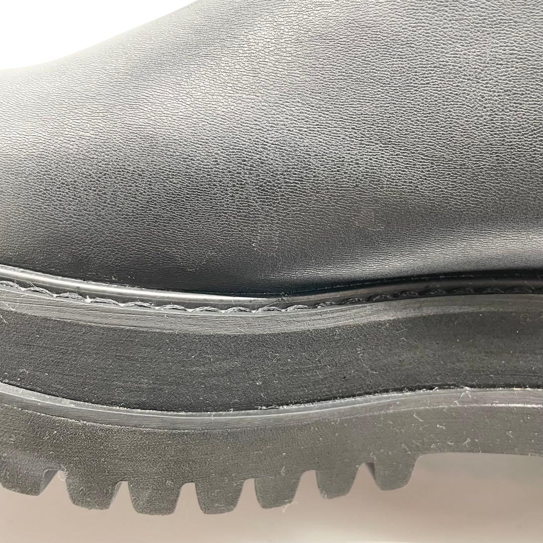 【美品】JEANASIS ジーナシス ビガーロングブーツ 厚底 黒 23.5cm