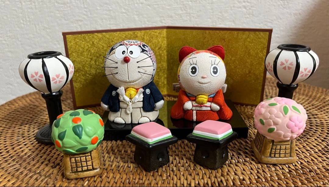 ☆ドラえもん＆ドラミちゃん　木目込人形 ドラえもん木目込人形 ドラえもん doraemon 江戸木目込み人形 幸一光