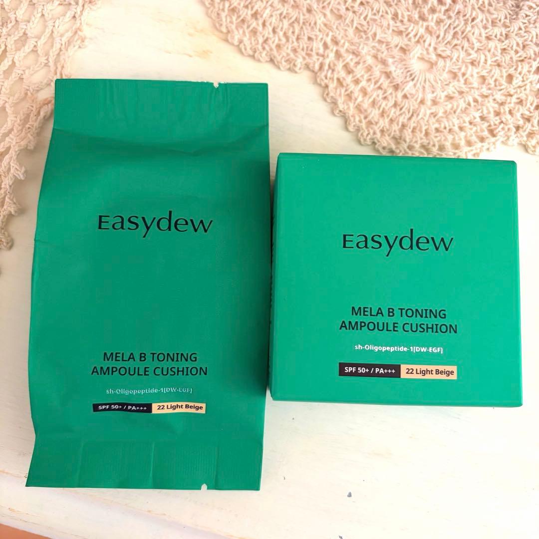 【新品未使用】Easydew EGFシミクッションファンデ 22本体＋リフィル