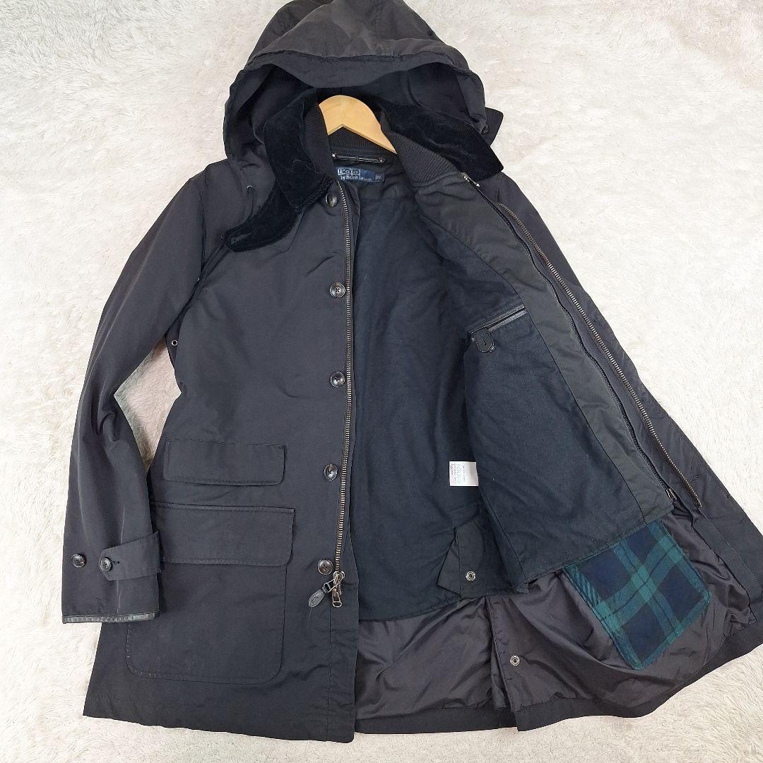 ポロラルフローレン　3WAY　ライナーコート　ブラックウォッチ　フード　L