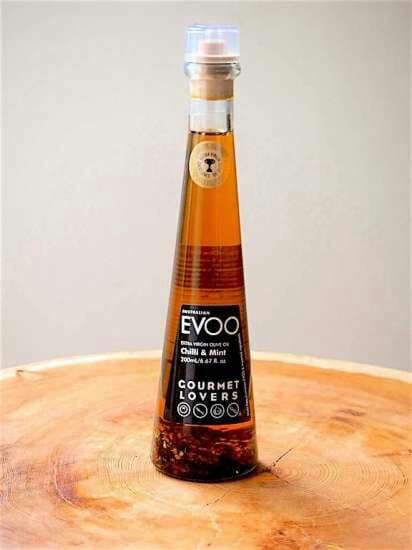 20%オフ！グルメラバーズEVOOフレーバーオイル「チリ&ミント」5本セット