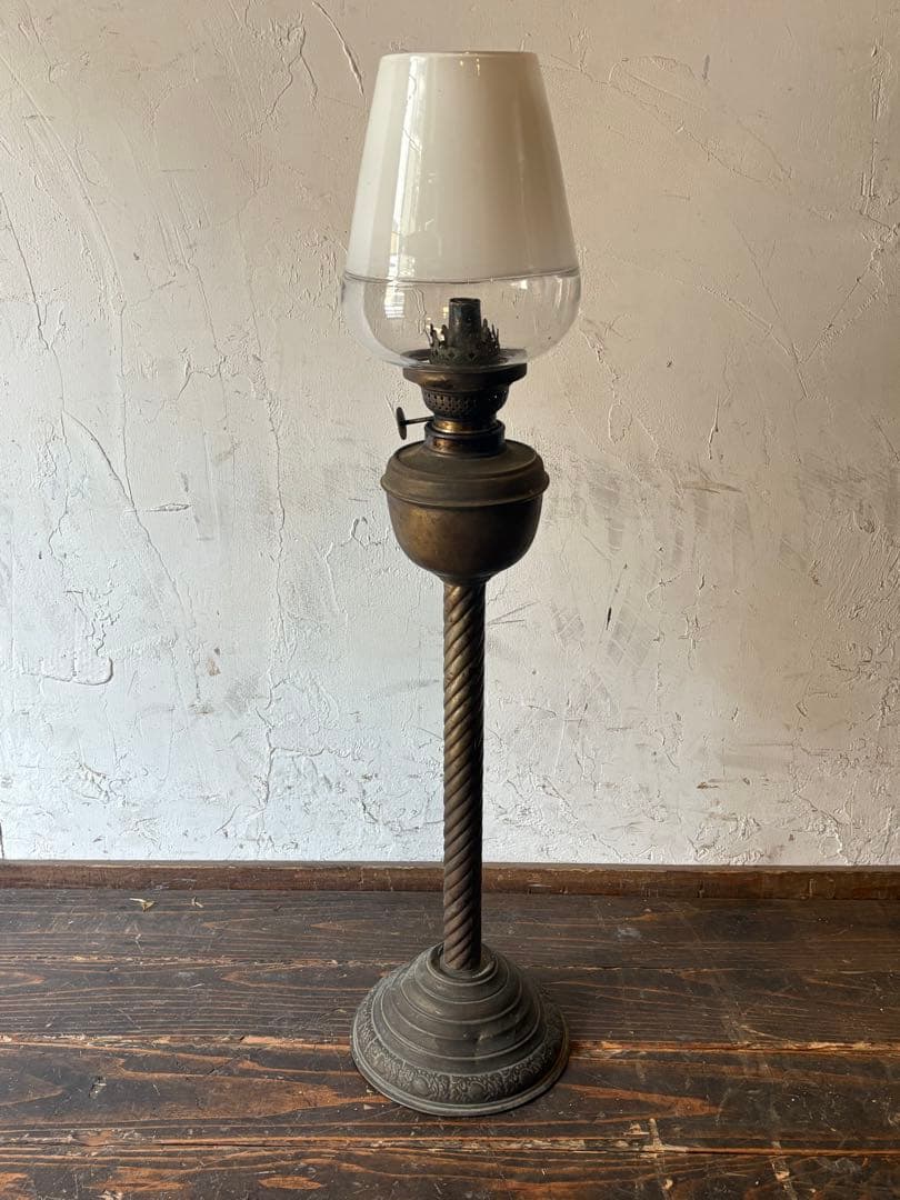 クラシックオイルランプ ガラスシェード レトロ アンティーク アルコールランプ