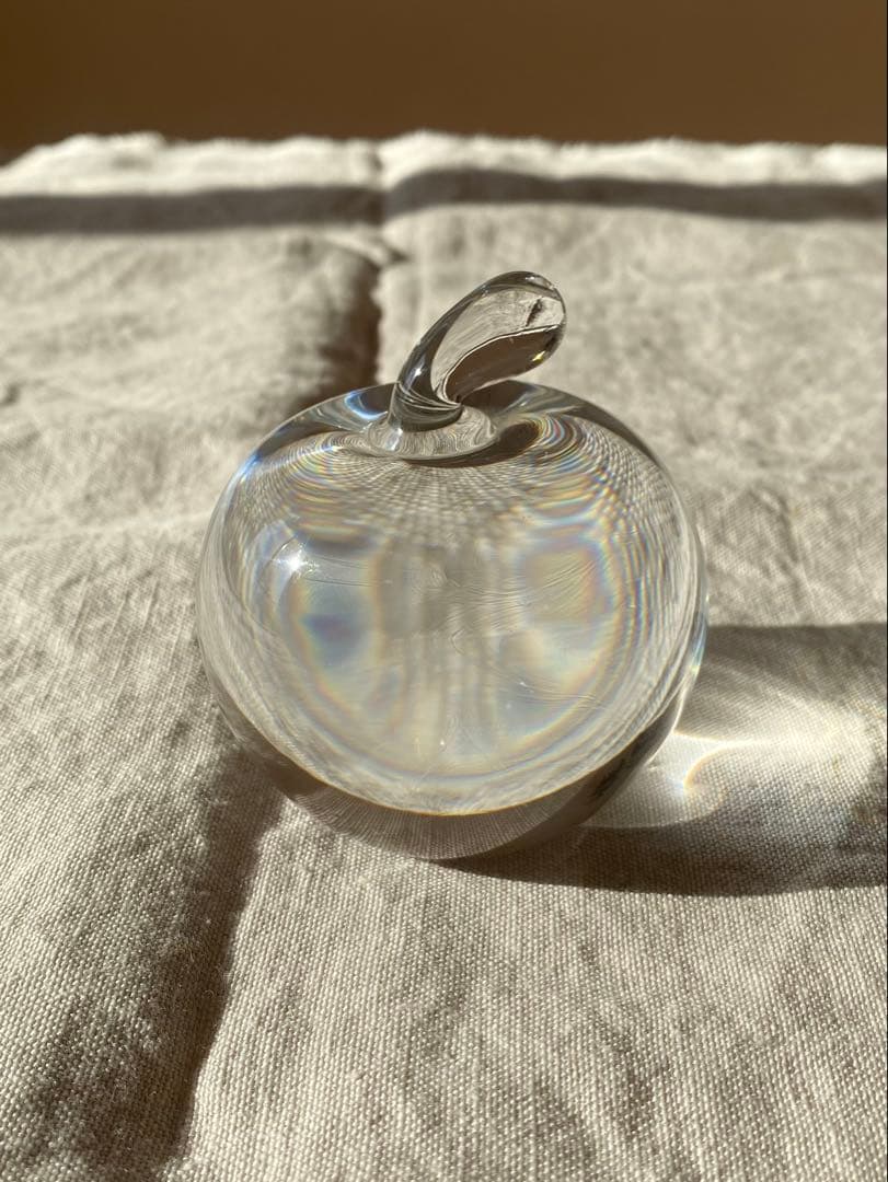 Tiffany & Co. リンゴ型ガラスオブジェ