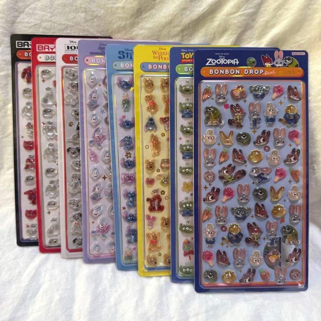 ボンボンドロップシール ミニ ディズニー コンプリート 8種 まとめ売り