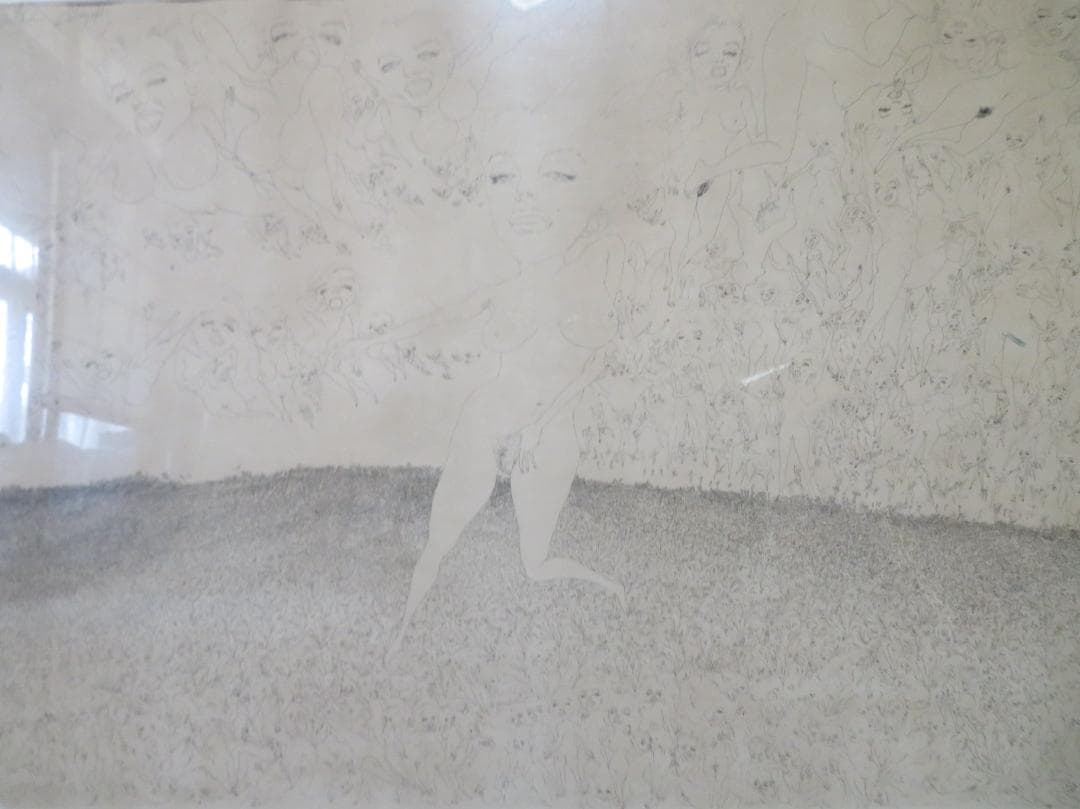 スズキ・シン一（鈴木慎一）　「マリリン曼荼羅」　エッチング　山形県　自由美術協会