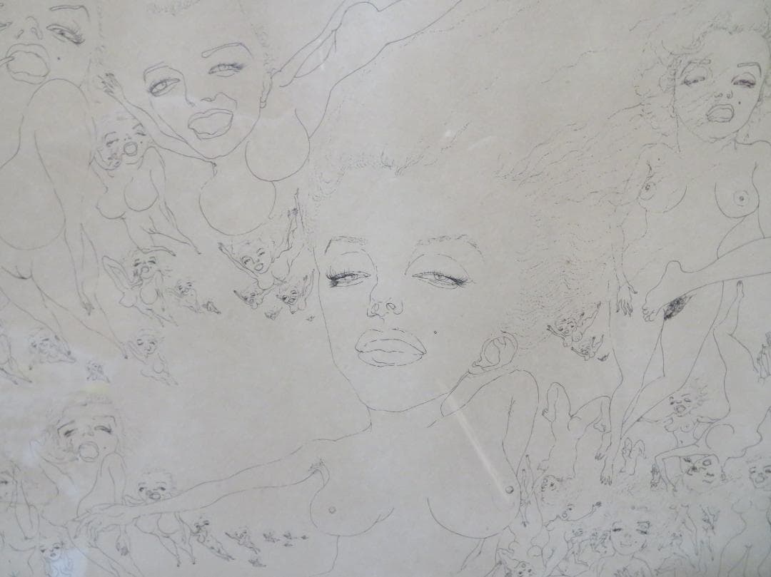 スズキ・シン一（鈴木慎一）　「マリリン曼荼羅」　エッチング　山形県　自由美術協会