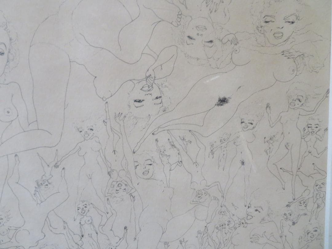 スズキ・シン一（鈴木慎一）　「マリリン曼荼羅」　エッチング　山形県　自由美術協会