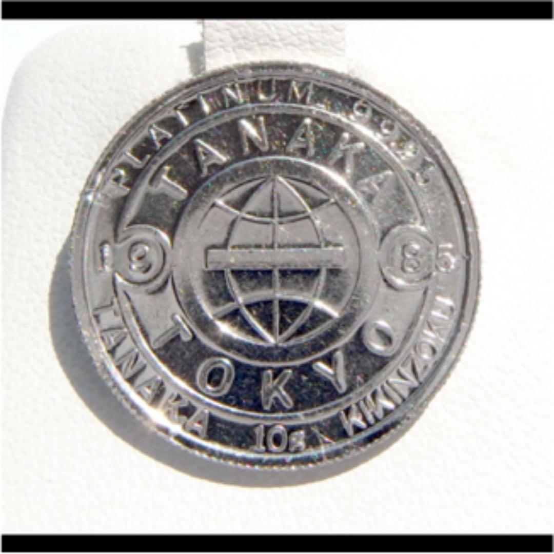 田中貴金属 純プラチナ Pt995インゴットコイン 1985年 白鳥 レアコイン