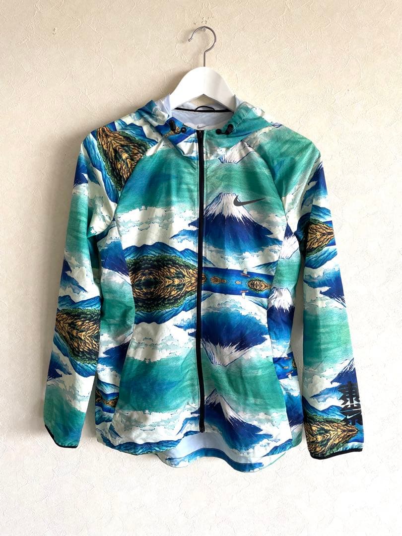 NIKE 東京マラソン 限定 ナイロンジャケット 富士山 総柄 和柄