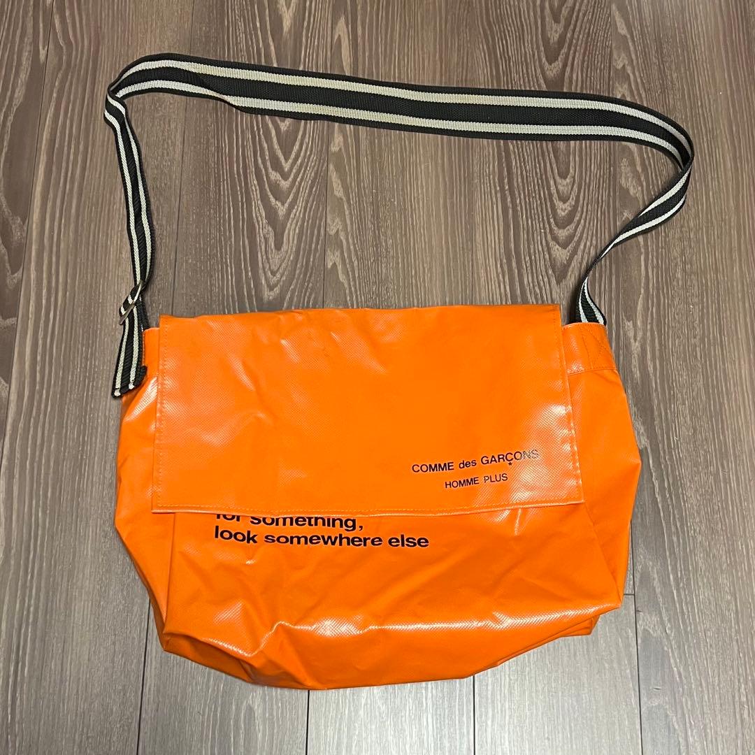 コムデギャルソン オムプリュス メッセンジャーバッグ 塩化ビニル