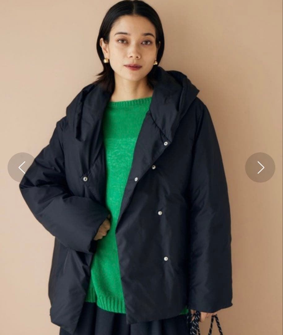 BARNYARDSTORM / フーディーダウンジャケット　ブラック