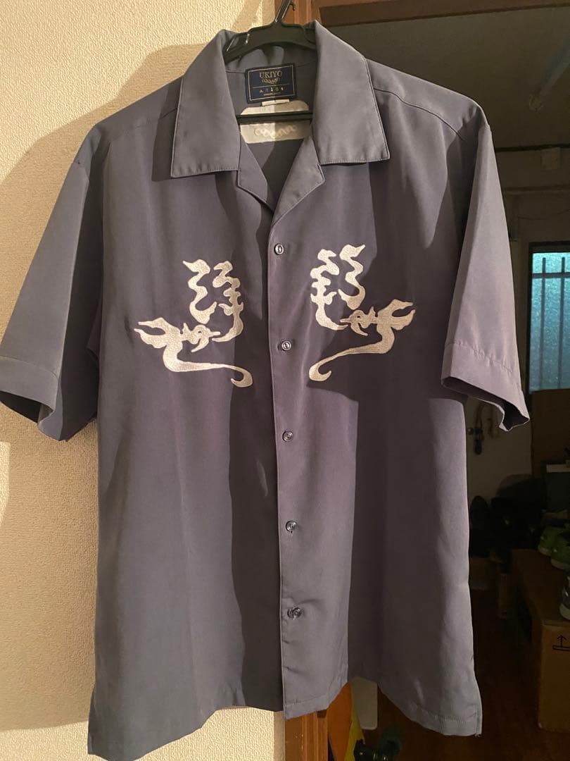 UKIYO 半袖シャツ L グレー