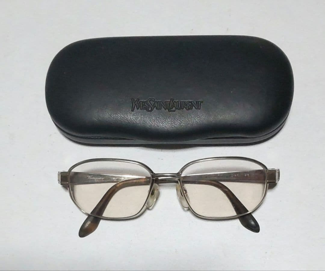 Yves Saint Laurent メガネ シルバー フレーム