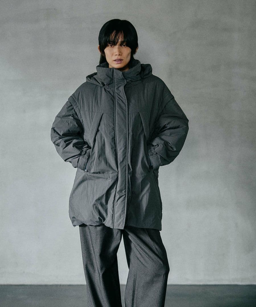 LEPSIM　エアサーマルマルチWAYロングコート　チャコール　新品