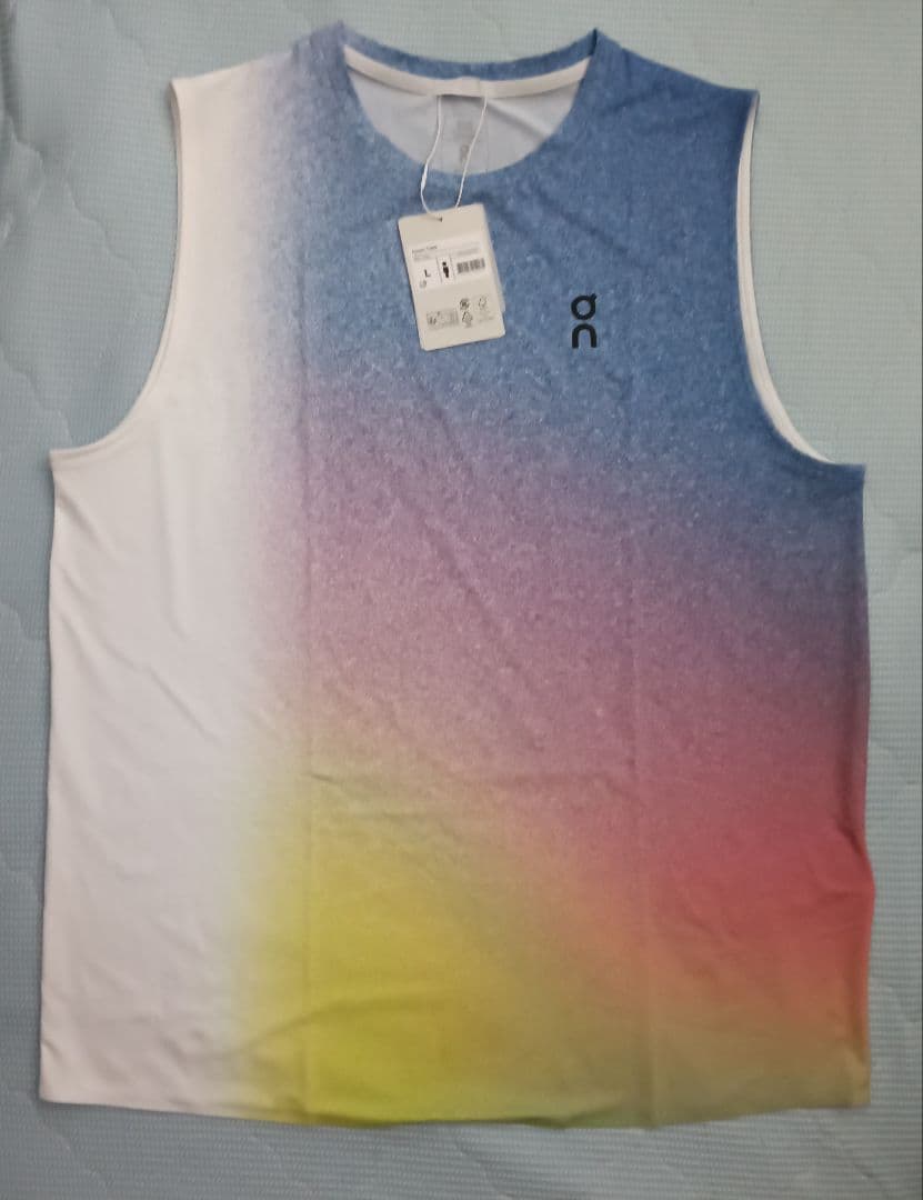 On グラデーション ノースリーブTシャツ サクラスタイル15周年企画別注 ダブルグラデーション染め半袖Tシャツ