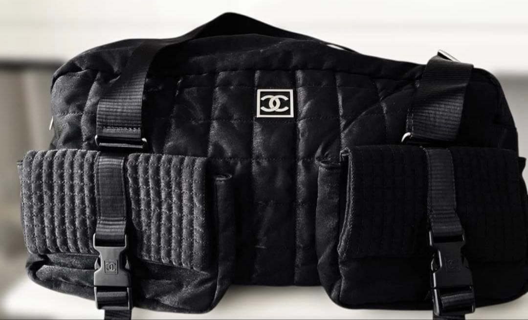 希少極美品✨CHANEL チョコバー　ボストンバッグ