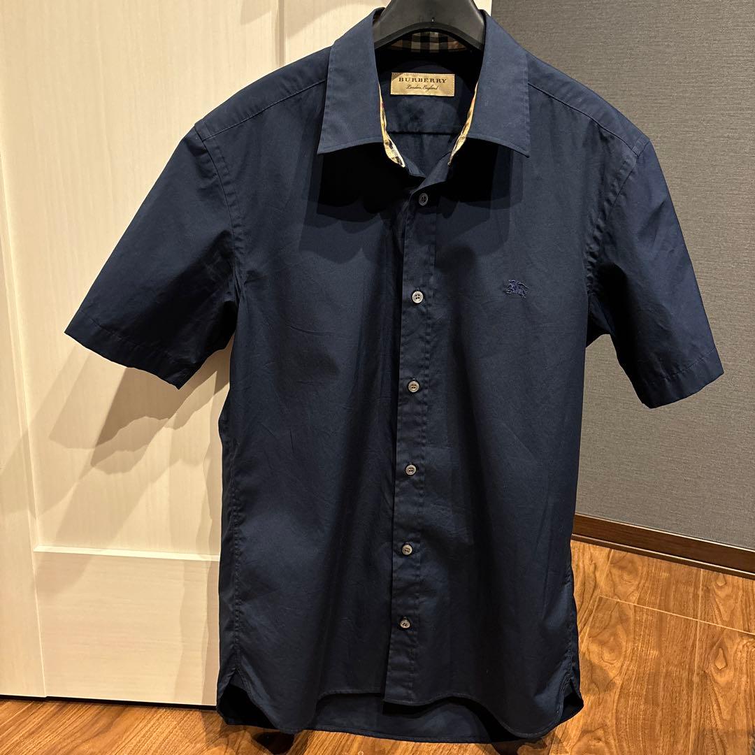 【Fantasy】BURBERRY ネイビー 半袖シャツ