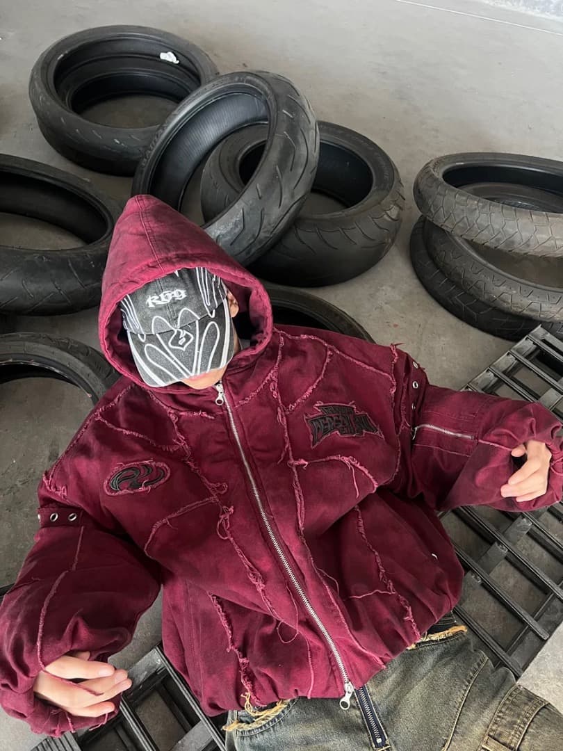 特価PERSONSOUL Dirty Cotton Coat 中綿フードブルゾン - メルカリ