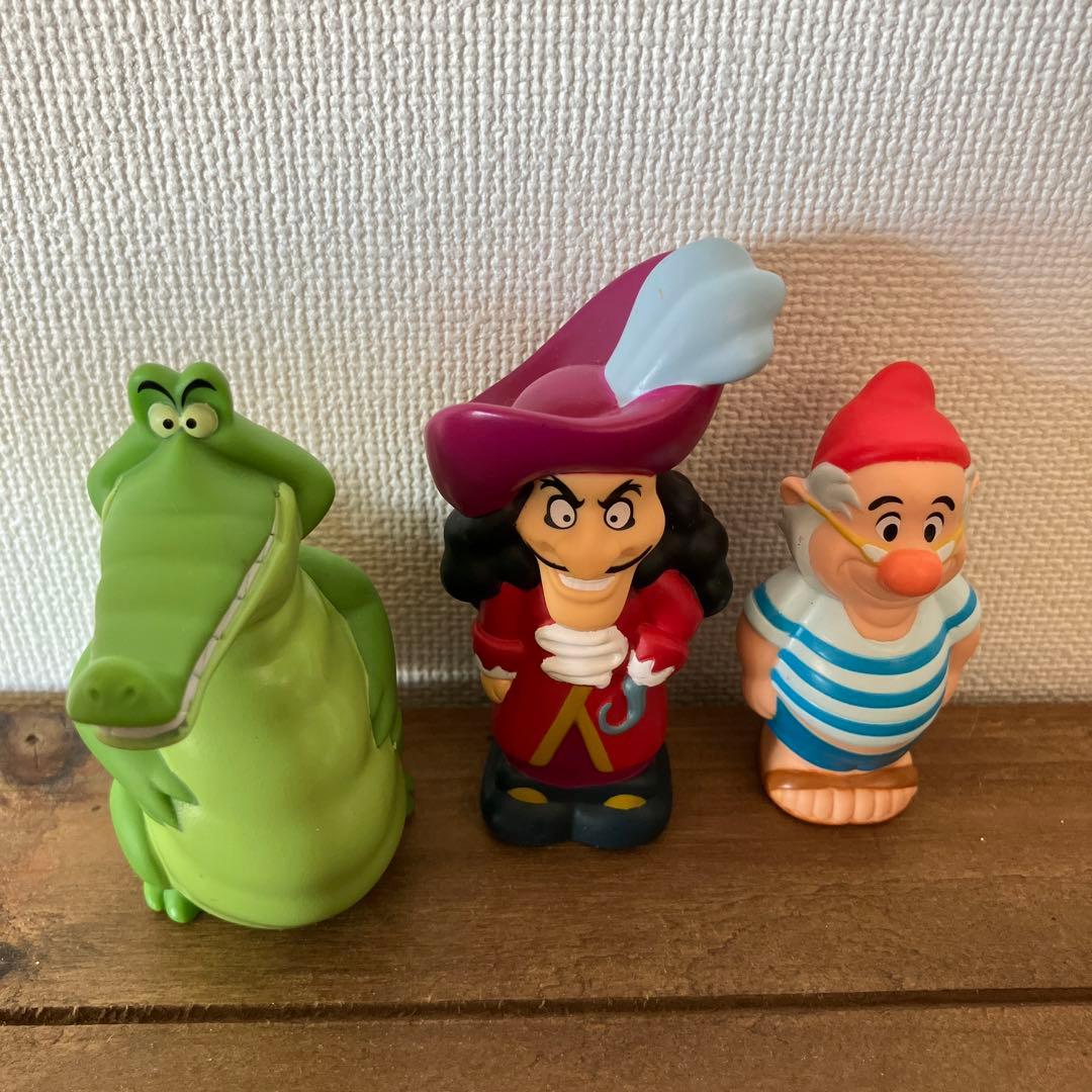 ディズニーストア 指人形 ピーターパン フック船長 スミー 時計ワニ