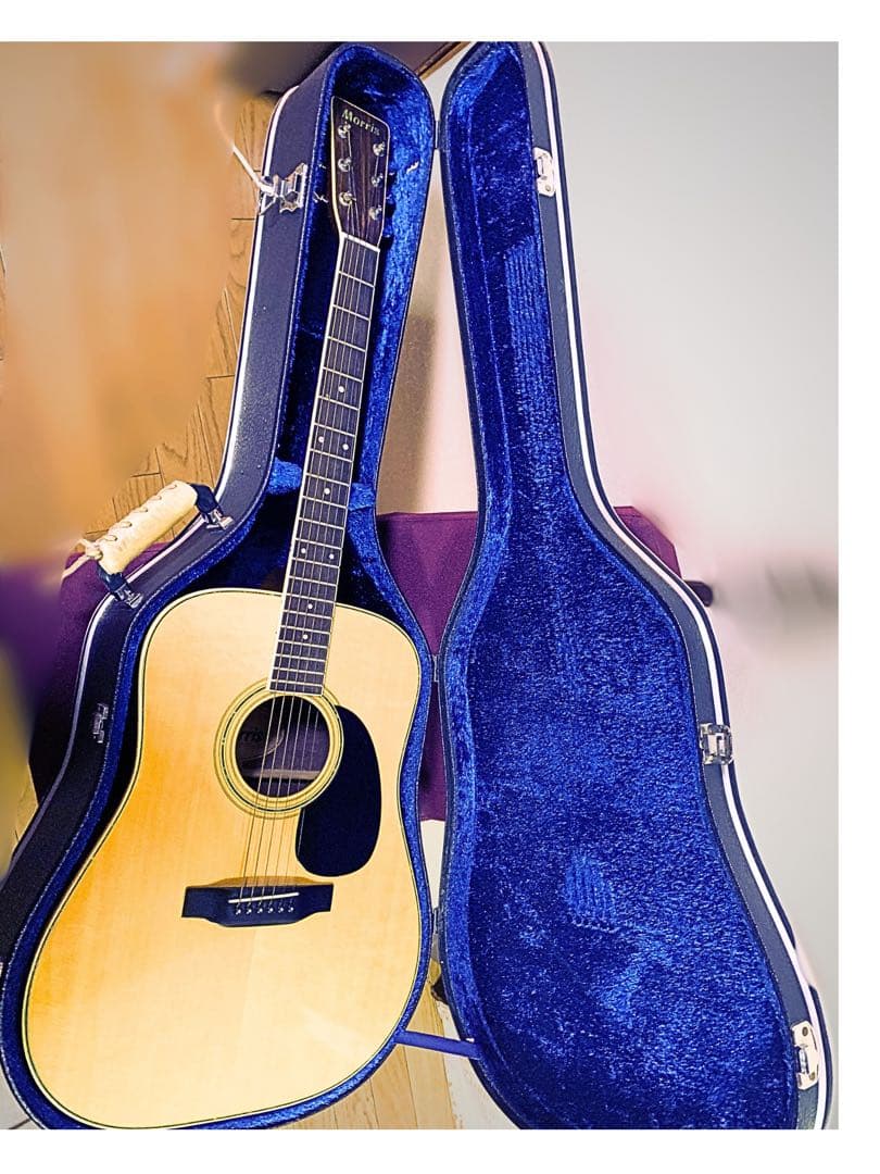 値下げ中！極美品！Morris W25 ハードケース付 新品弦・中古カポ付