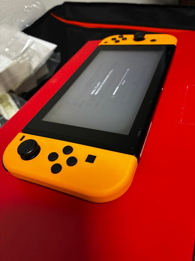 ニンテンドースイッチ　オレンジ　付属品、箱有り　ver.19.0.1