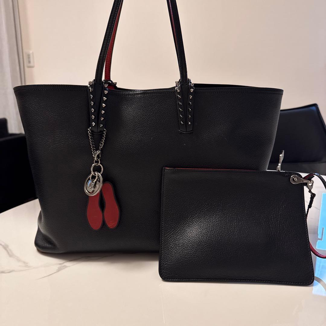 【キーホルダー付き】クリスチャンルブタン　カバタ　トートバッグ