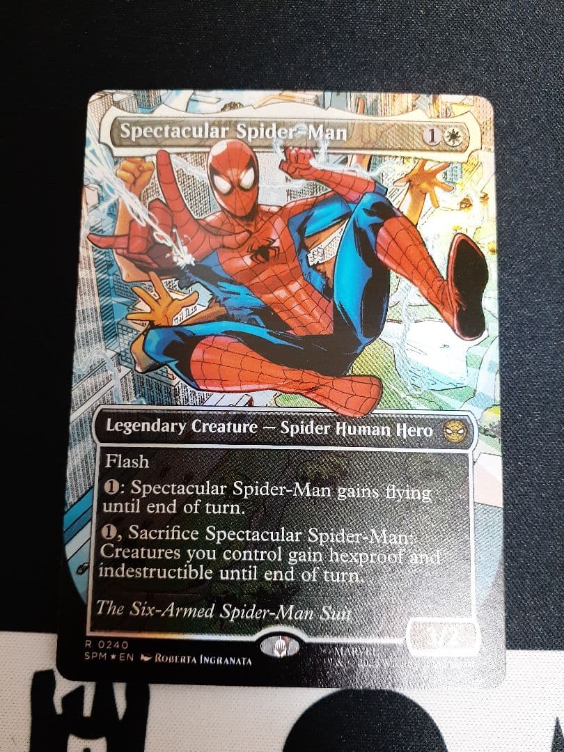 mtg スペクタキュラー・スパイダーマン 英語　テクスチャー　foil