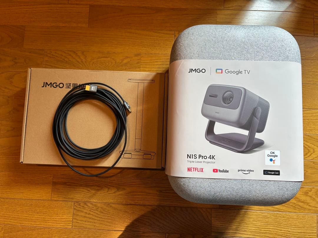 【値下げ】JMGO N1S Pro 4K プロジェクター本体&天吊金具セット