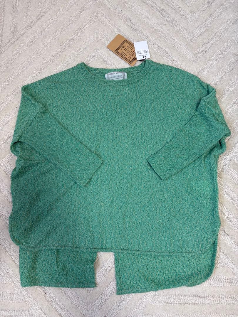 BEARDSLEY グリーン ネップニットセーター