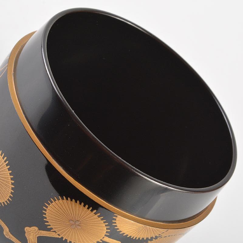 茶道具 平安表正(伊藤表正)作 中棗 共布 堀内宗完(兼中斎) D R7240