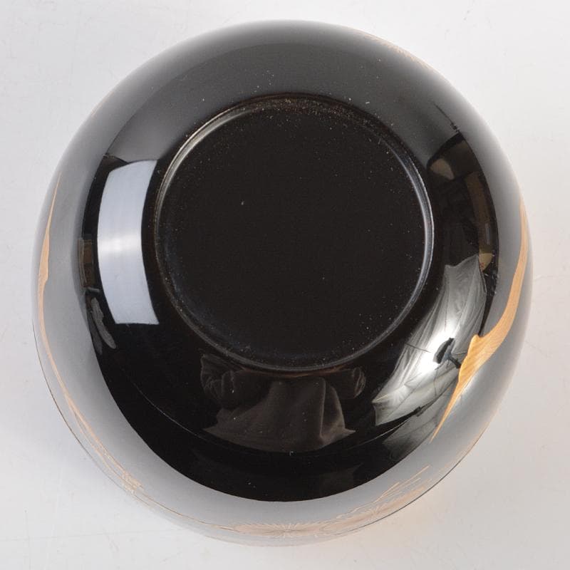 茶道具 平安表正(伊藤表正)作 中棗 共布 堀内宗完(兼中斎) D R7240