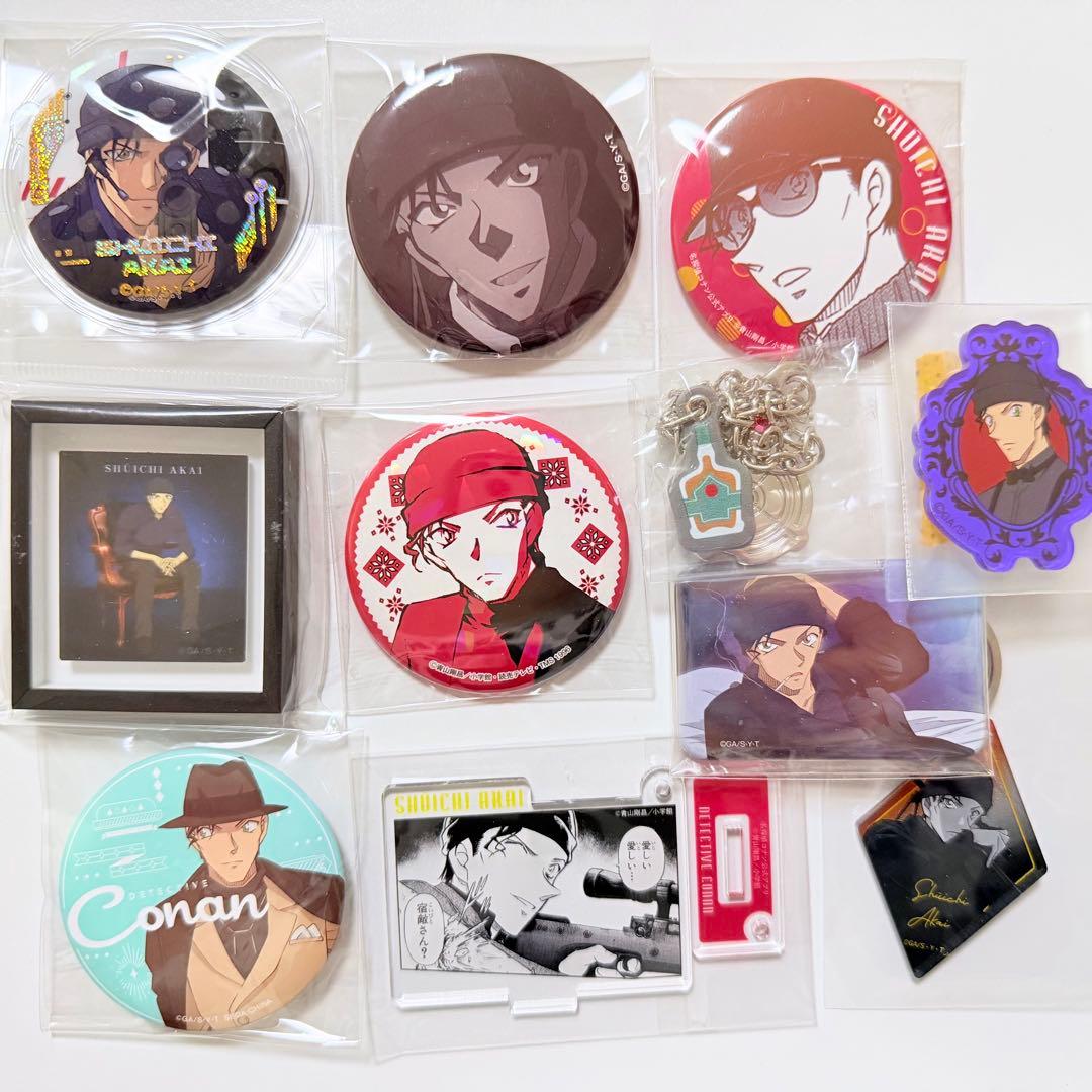 名探偵コナン 赤井秀一 缶バッジ マグネット アクリル ストラップ USJ
