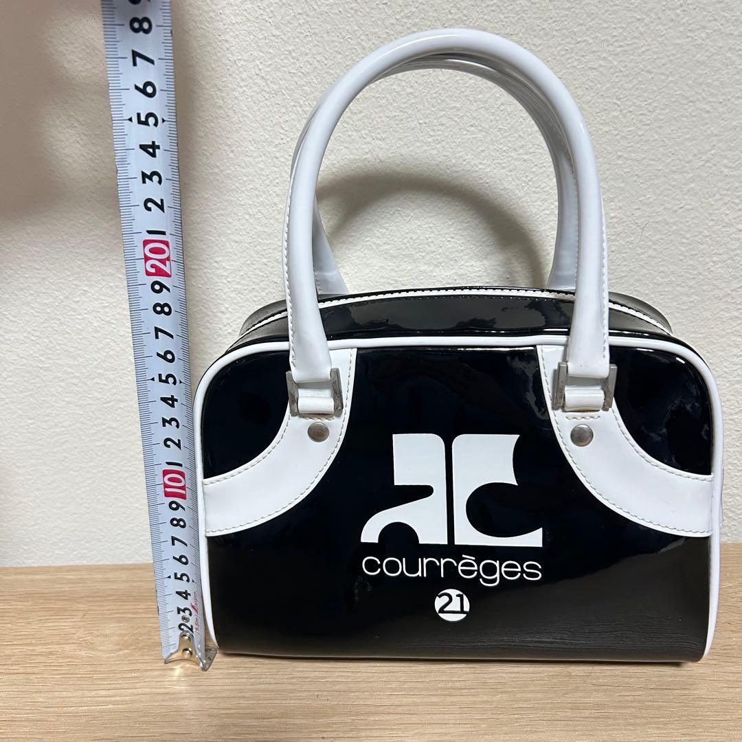 希少】vintage クレージュ エナメル ミニボストンバッグ y2k - メルカリ