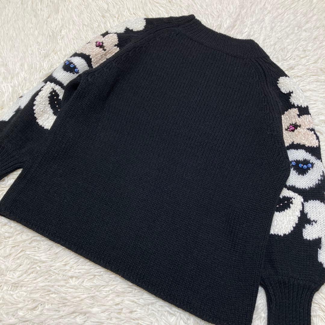 BEARDSLEY ビアズリー 袖ジャガードニット - メルカリ